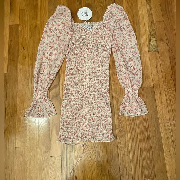 NWT Princess Polly Pink Floral Dress Size 4 - Picture 1 of 9